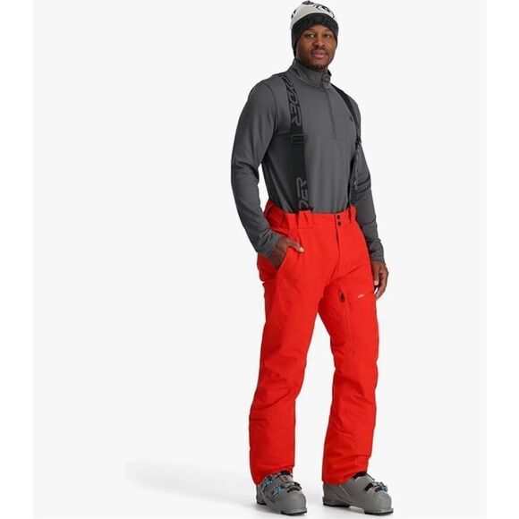Spyder Bromio Insulated Ski Pants unisex overalls one piece suspender bottoms - Picture 1 of 12